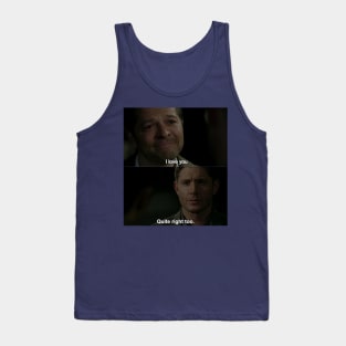 Superwho Destiel meme Tank Top